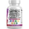 image:imageClean Nutraceuticals Saffron Supplements Extract 100mg  Ashwagandha LTheanine 200mg  Mood Support Ginkgo Biloba St Johns Wort Rhodiola Rosea amp 5HTP Capsules Pills Men Women60 Count Pack of 1