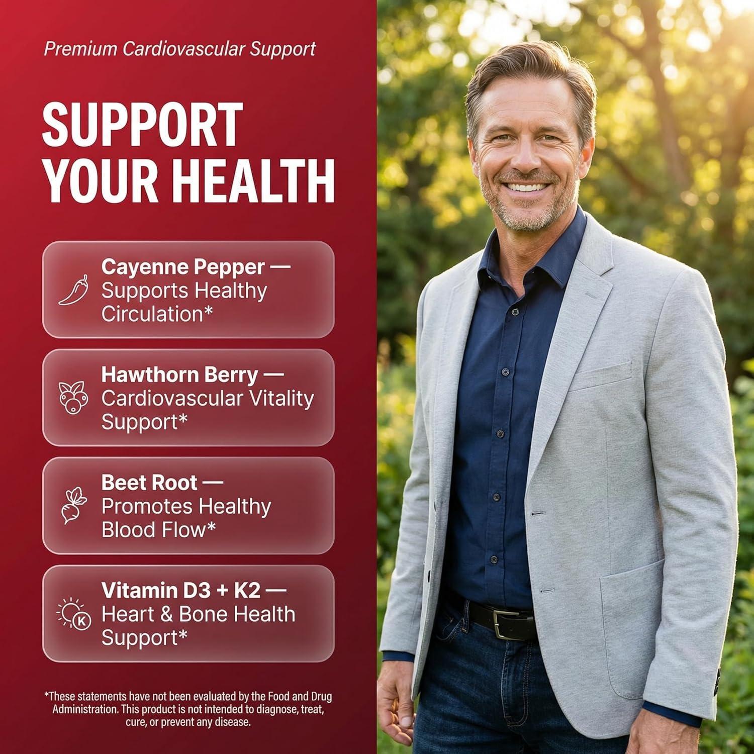 image:imageClean Nutra Cayenne Pepper Drops Supplement Liquid Hawthorn Berry Vitamin D3 K2 Beet Root Powder Ceylon Cinnamon Turmeric Curcumin Organic Panax Ginseng Berberine Extract 1 Pack1