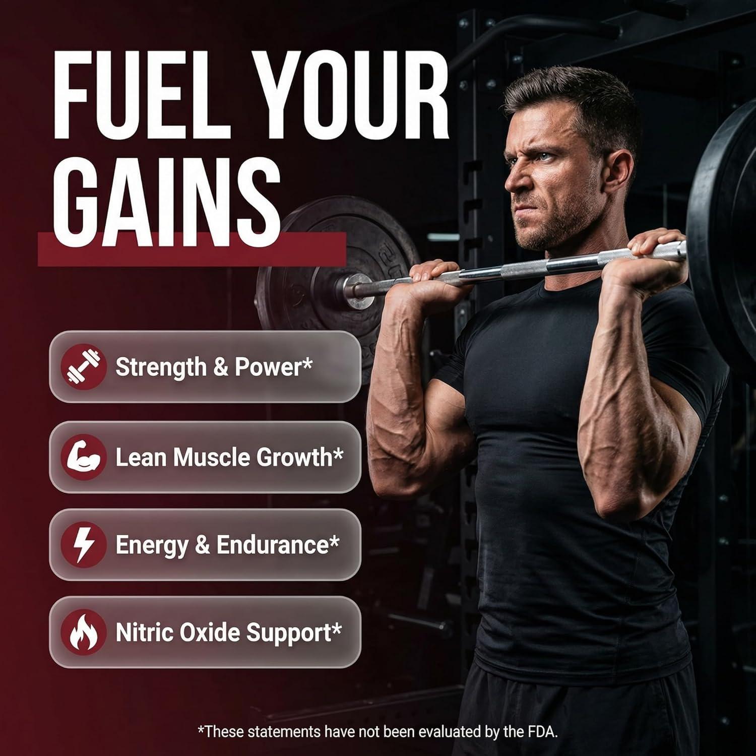 image:imageClean Nutra Creatine Powder for Men HMB BCAA L Arginine L Citrulline Tongkat Ali Saw Palmetto Ashwagandha Collagen Flax Seed Turmeric Preworkout Stevia Nitric Oxide L Glutamine Amino Acids