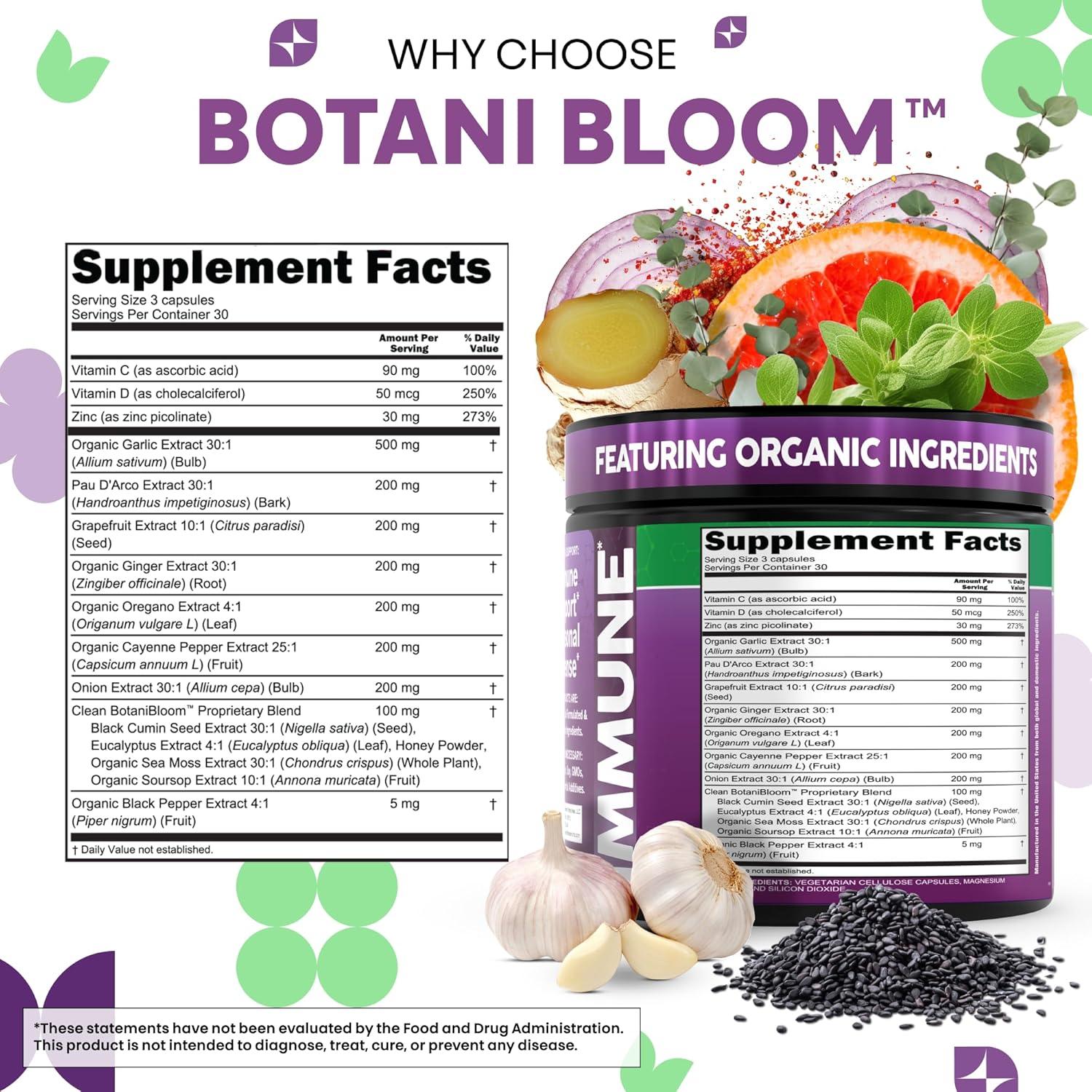 image:imageClean Nutra Garlic Ginger Oil of Oregano Cayenne Pepper Grapefruit Soursop Black Cumin Sea Moss Black Pepper Vitamin C and Zinc VIT C Detox Gut Health Black Seed Cleanse 90 Vegan Capsules