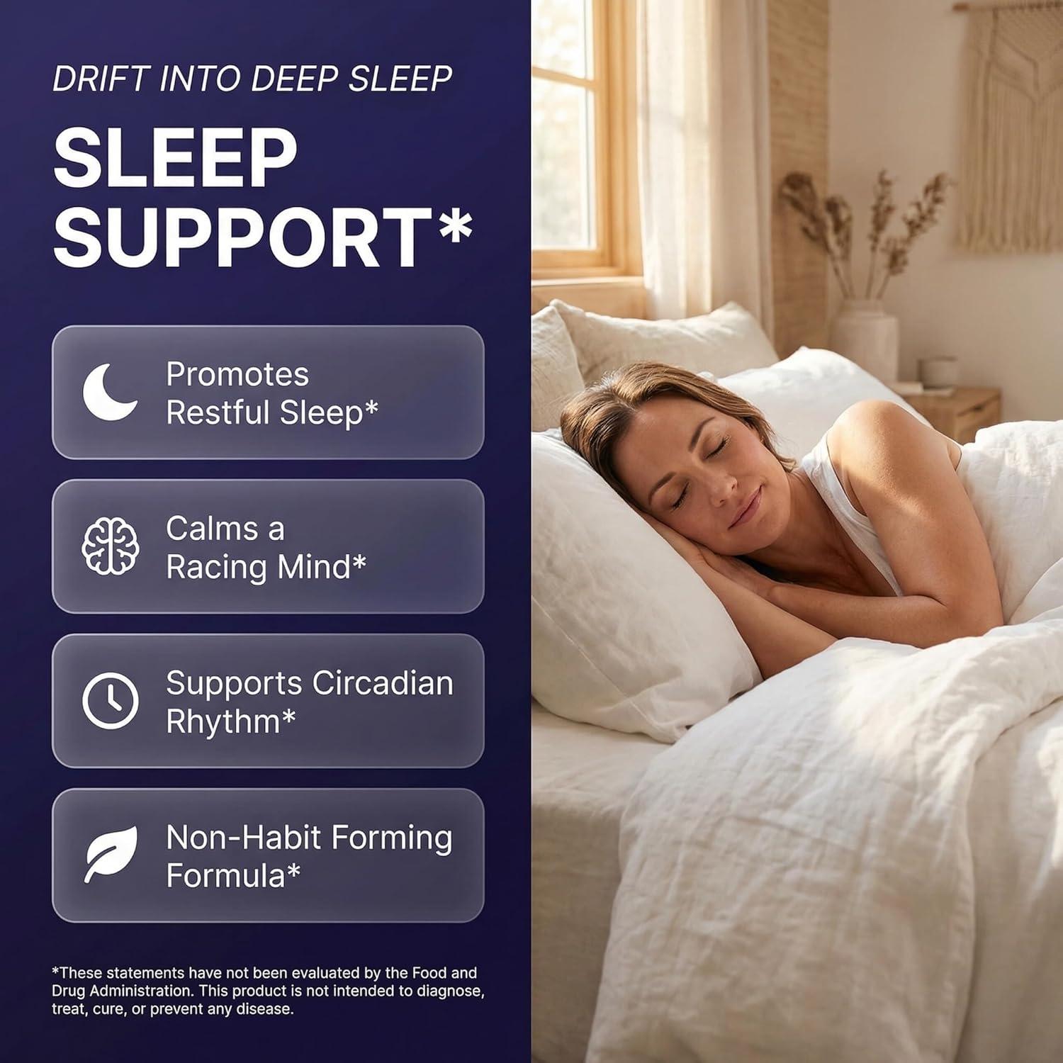 image:imageClean Nutra Melatonin 10mg Drops Magnesium Vitamin B6 LTheanine Valerian Hibiscus Lemon Balm Supplement Liquid SugarFree Vegan NonGMO Natural Sleep Support Aid Lemon Tea Flavor 120mL Formula