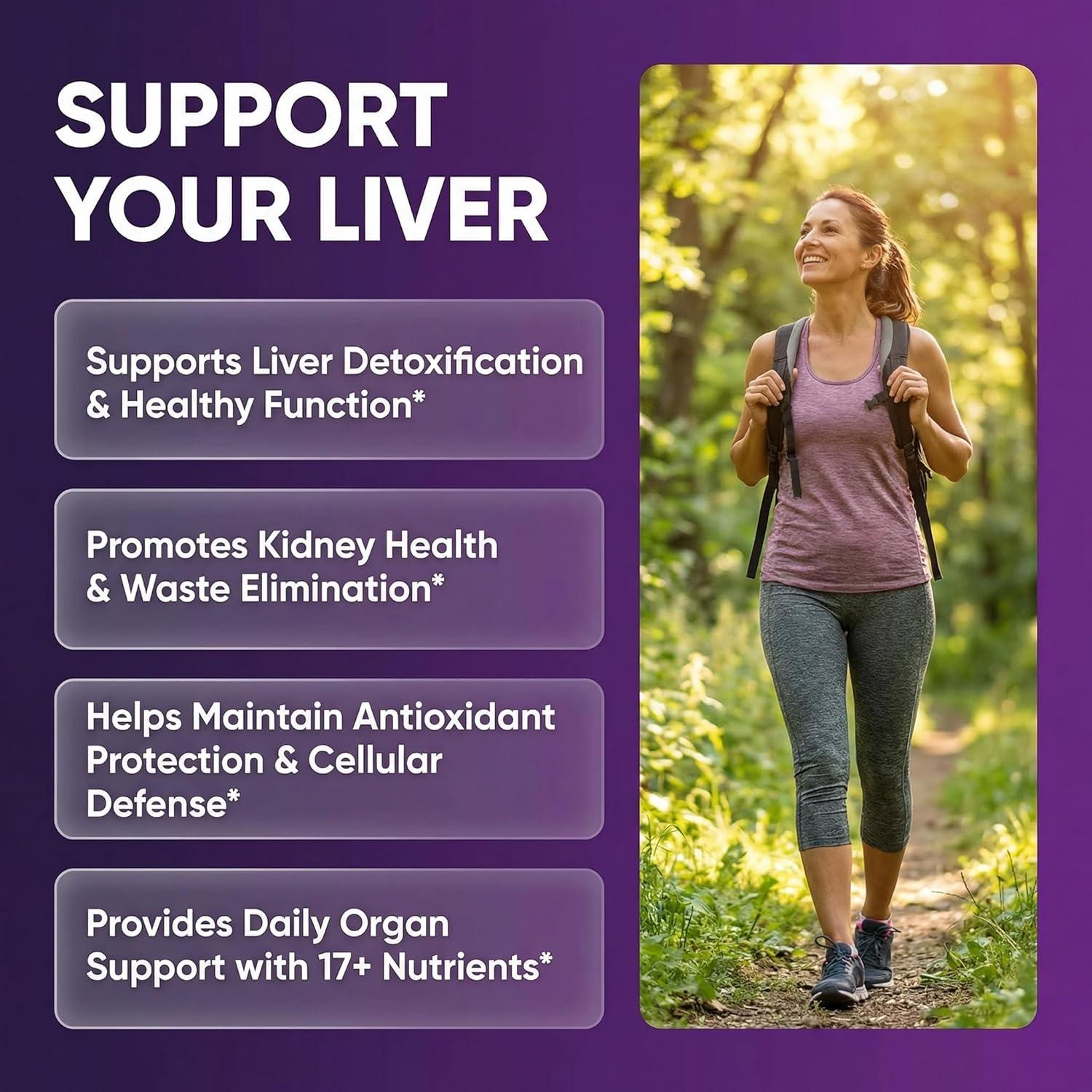 image:imageClean Nutra Organic Milk Thistle Supplement Liver Cleanse Detox amp Repair NAC Choline Dandelion Root TUDCA Artichoke Beet Root Burdock Holy Basil Kidney amp Liver Support 90 Vegan Capsules