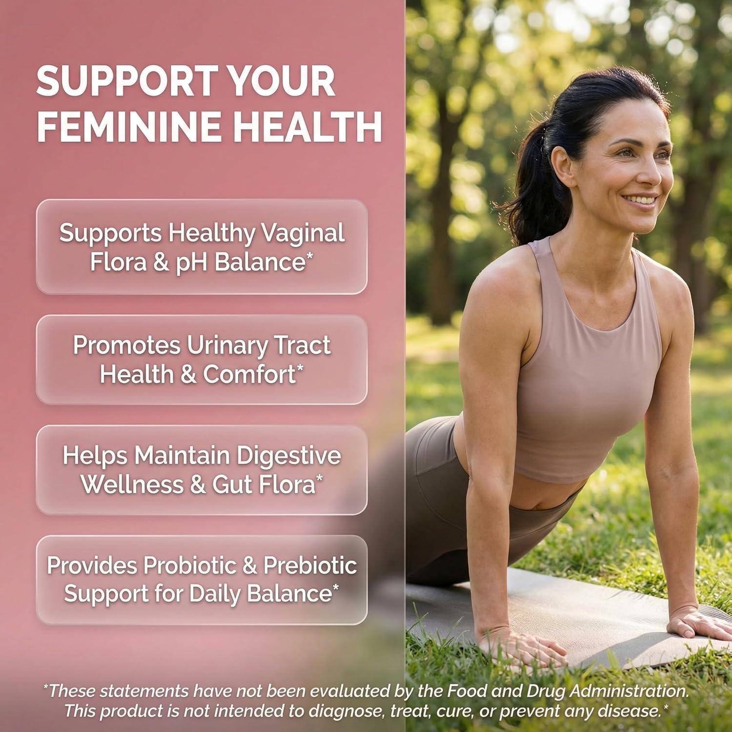 image:imageClean Nutra Vaginal Probiotics for Women Prebiotics Digestive Enzymes Bromelain Cranberry D Mannose Horsetail Black Cohosh Artichoke Hibiscus Flowers Probiotic for Digestive Health 90 Vegan Capsules1