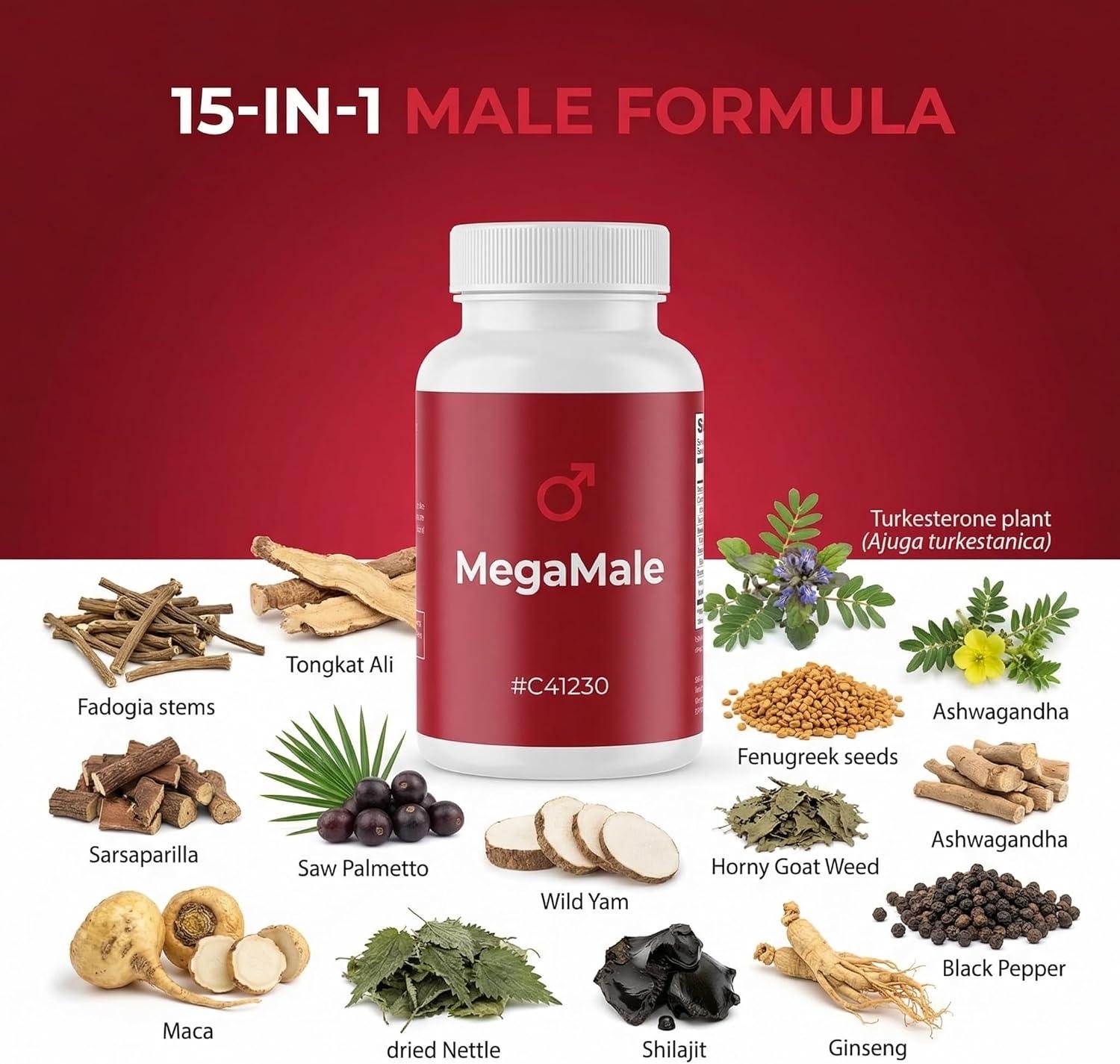 image:imageClean Nutraceuticals Fadogia Agrestis Tongkat Ali Turkesterone Supplement with Horny Goat Weed Saw Palmetto Maca Root Siberian Ginseng Tribulus Terrestris Fenugreek Wild Yam 60 Count