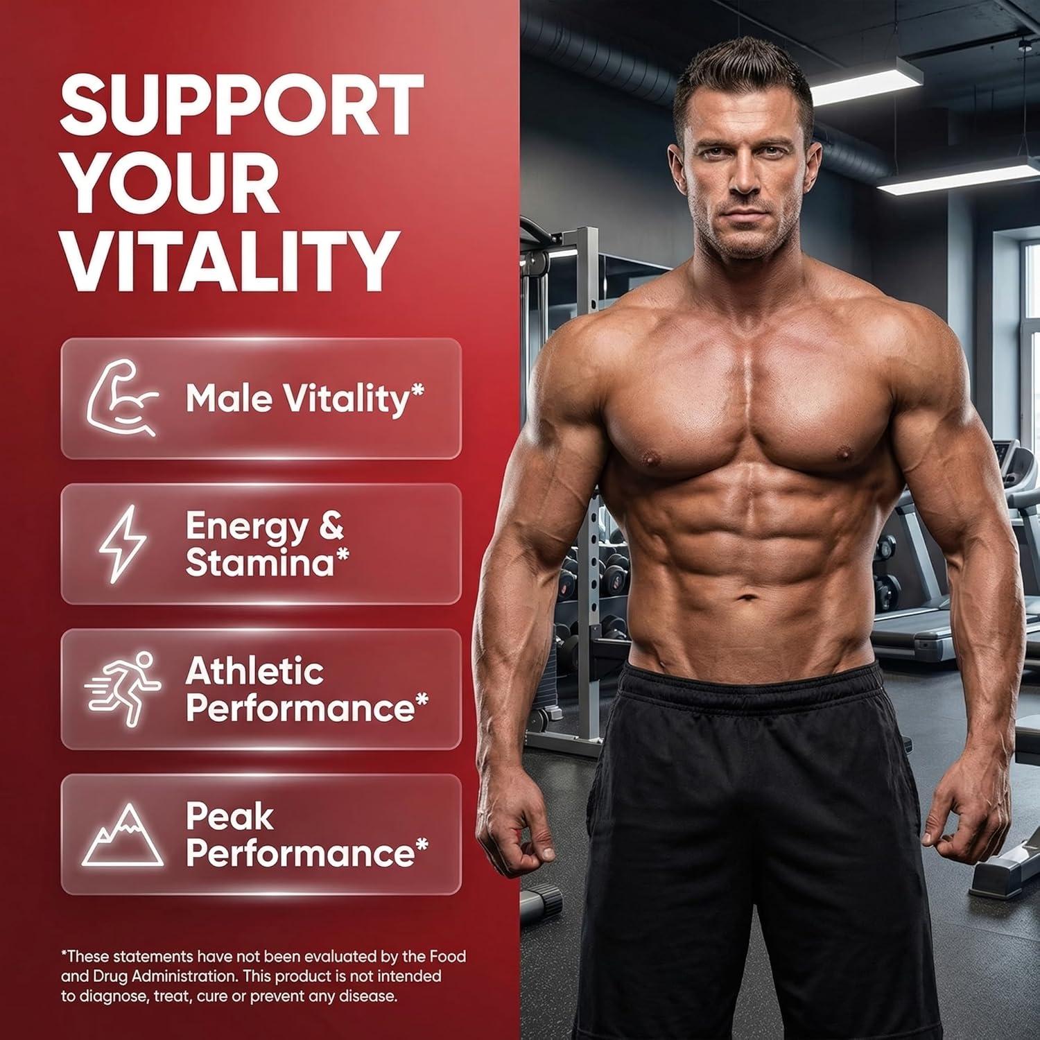 image:imageClean Nutraceuticals Fadogia Agrestis Tongkat Ali Turkesterone Supplement with Horny Goat Weed Saw Palmetto Maca Root Siberian Ginseng Tribulus Terrestris Fenugreek Wild Yam 60 Count