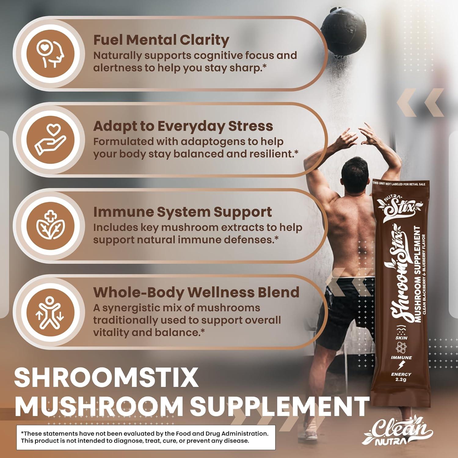 image:imageClean Nutraceuticals Lions Mane Mushroom Supplement with Turkey Tail Reishi Cordyceps Chaga Maitake Meshima Poria Cocos Shiitake Oyster Porcini Enoki 20 Count Pack of 1