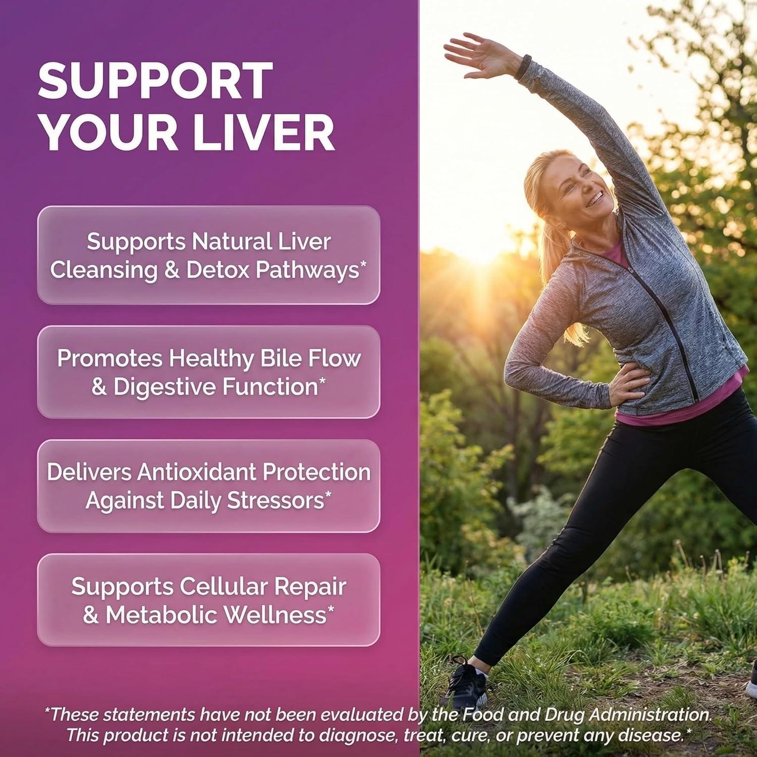 image:imageClean Nutraceuticals Liver Cleanse Detox amp Repair Milk Thistle Supplement NAC TUDCA Dandelion Root Artichoke Choline Ginger Beet Root Burdock Taurine Liver Support 90 Capsules