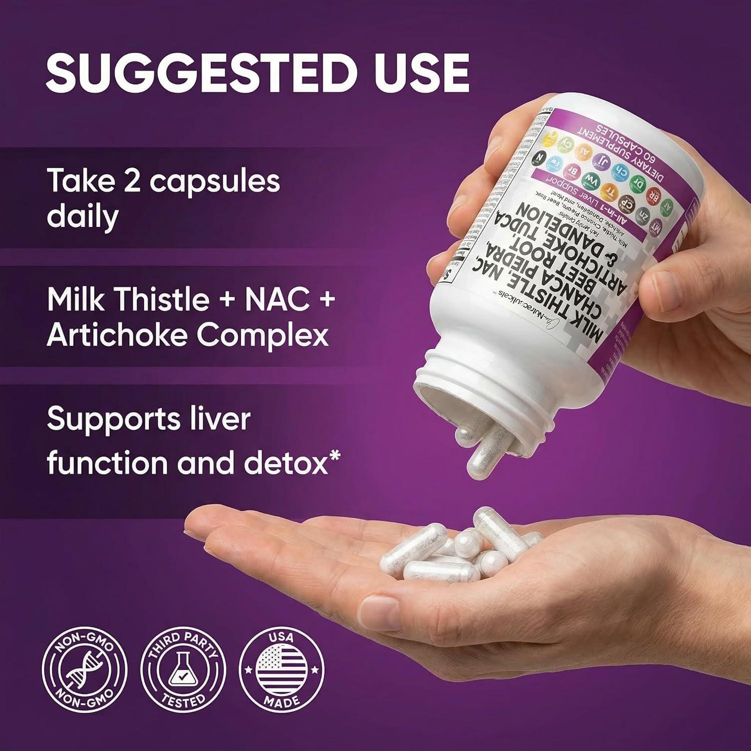 image:imageClean Nutraceuticals Milk Thistle NAC Chanca Piedra Beet Root Artichoke Astragalus Dandelion Root Liver Cleanse Detox amp Repair Supplement Plus TUDCA Choline amp Ginger 1Pack1