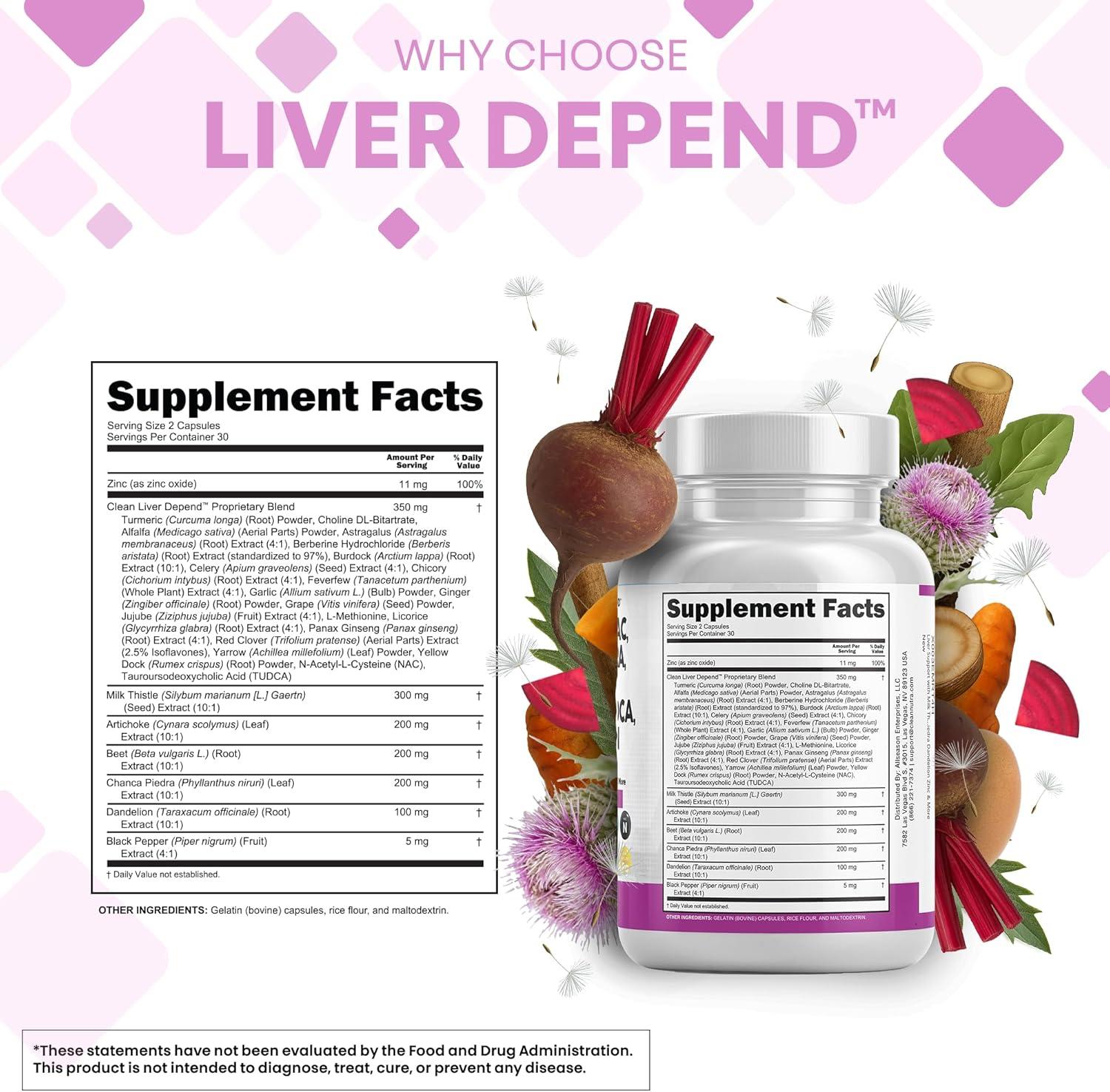 image:imageClean Nutraceuticals Milk Thistle NAC Chanca Piedra Beet Root Artichoke Astragalus Dandelion Root Liver Cleanse Detox amp Repair Supplement Plus TUDCA Choline amp Ginger 1Pack1