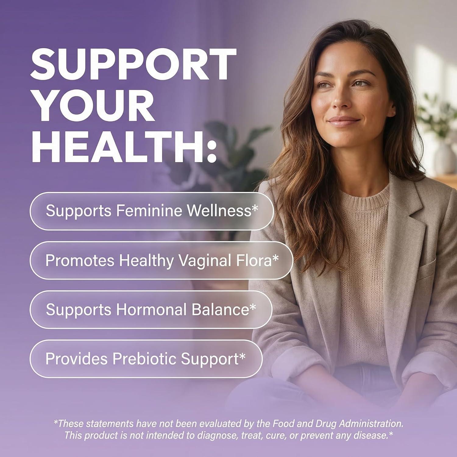 image:imageClean Nutraceuticals Vaginal Probiotics for Women with Cranberry DMannose Prebiotics pH Balance Support Feminine Health Urinary Tract Cleanse Capsule Alternative to Gummies 60 Count1