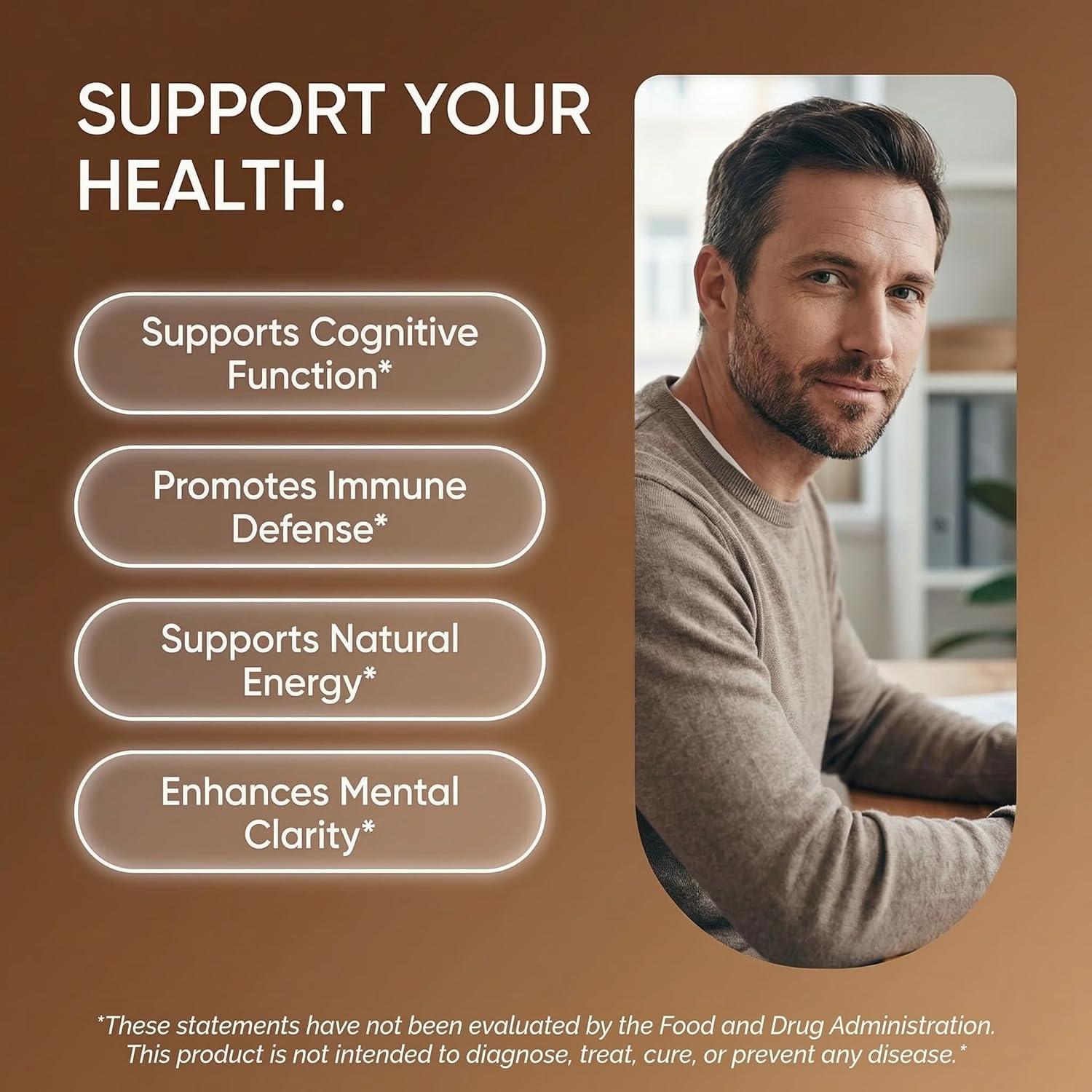 image:imageMushroom Supplement Liquid Drops with Lions Mane Turkey Tail Cordyceps Reishi Chaga Shitake Maitake Tremella Oyster Mushrooms Poria Supplement and Enokitake Mushrooms Complex Blend by Clean Nutra1