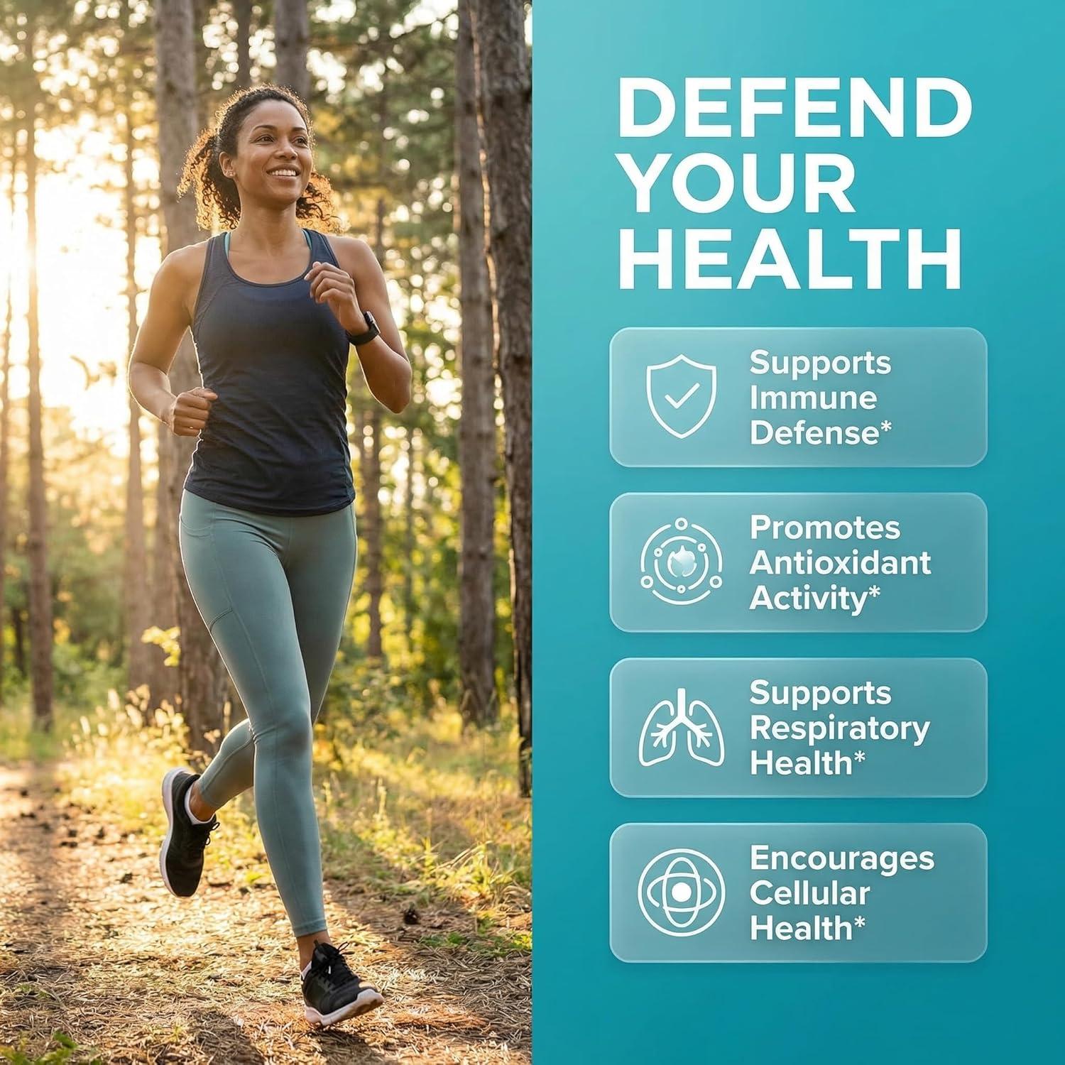 image:imageNAC Supplement NAcetyl Cysteine Vitamin D3 K2 Zinc Quercetin Sarracenia Purpurea Immune Support Elderberry Holy Basil Bee Propolis Bromelain LLysine Capsules Supplements For Women Men Adults1