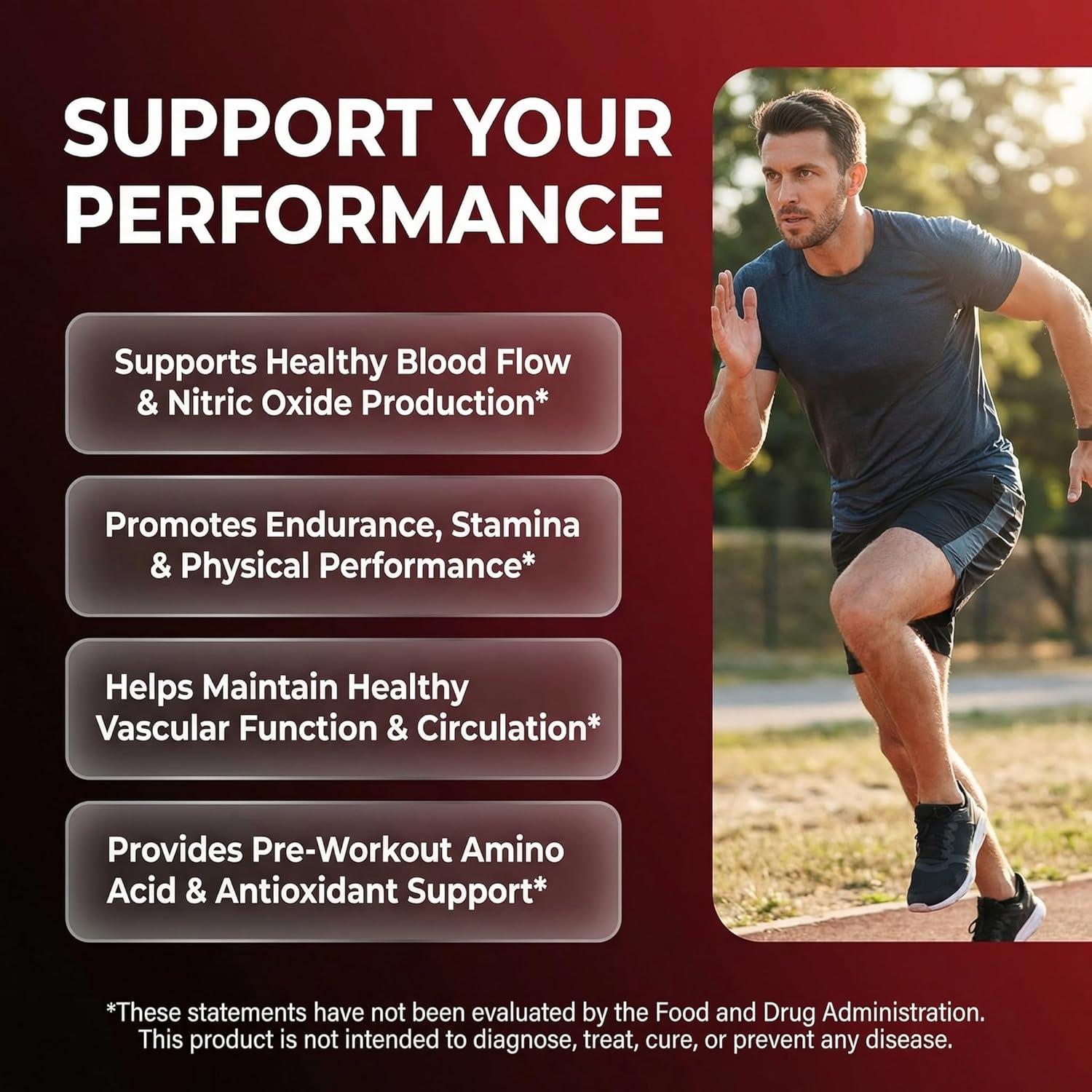 image:imageNosFlow Nitric Oxide Supplements for Men Beet Root Taurine LArginine Malic Acid LArginine LCitrulline Pine Bark Glycerol Agmatine Grape Seed Vitamin C B12 B3 By Clean Nutra1