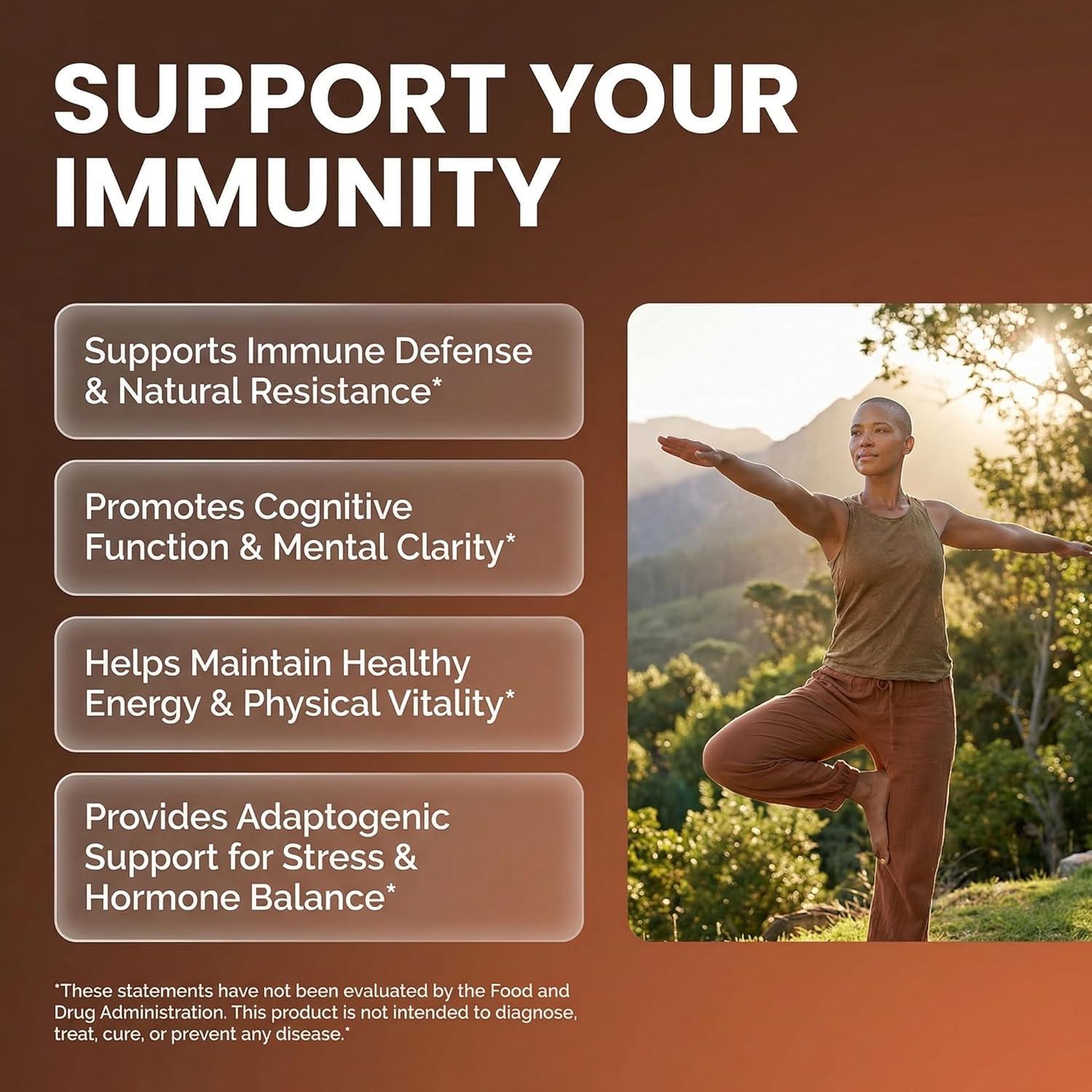 image:imageOrganic Mushroom Supplement Ashwagandha Lions Mane Cordyceps Turkey Tail Reishi Mushrooms Maca Root Black Hoof Chaga Tremella Agarikon Shiitake Oyster Powder Capsules Sporgenic By Clean Nutra 11