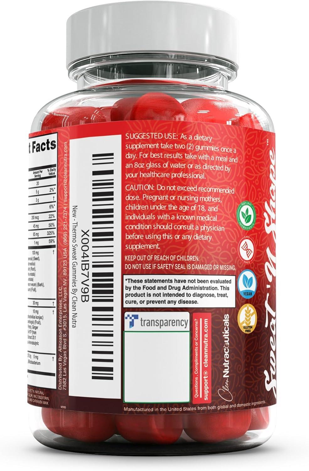 image:imageSweat N Shape Gummies Apple Cider Vinegar CLA Forskolin Cinnamon Berberine Garcinia Cambogia Probiotics Cayenne Pepper Vitamin B12 Vitamin A Vitamin C Vitamin D Vitamin B6 Boron By Clean Nutra 5
