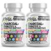 image:imageActivated Charcoal Pills for Gas Relief and Debloat CharcoBiotic with Probiotics Digestive Enzymes Shilajit Peppermint Fennel Ginger Turmeric Licorice Root Aloe Vera Ceylon Cinnamon Clean Nutra 90ct60 Count Pack of 2