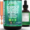 image:imageCelluGlow Soursop Bitters Liquid Drops Green Tea Extract Sea Moss Moringa Shilajit Vitamin C D3 Garlic Turmeric Ginger Reishi Mushroom Grape Seed Lycopene Immune Support Supplement by Clean Nutra 4oz