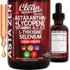 image:imageClean Nutra Astaxanthin Lycopene Liquid Drops Absorption Support Vitamins A C D E 4 fl oz  Potent Natural D3 C E A amp Selenium LTyrosine Formula Pure Antioxidant Blend Enhanced Nutrient Uptake