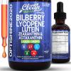 image:imageClean Nutra Lutein and Zeaxanthin Eye Vitamins Supplement Lycopene Astaxanthin Bilberry Liquid Drops  Organic Astaxanthin Daily Lutein for Eyes Health Support Vitamin Minerals Extract  60 Servings
