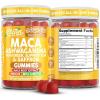 image:imageClean Nutra Maca Root Gummies Ashwagandha Fenugreek Slippery Elm Saffron Hibiscus Beta Carotene Vitamin A for Women Macaroot Extract 60 Gummies Vegan Adaptogen Supplement Gummy Non GMO