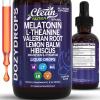 image:imageClean Nutra Melatonin 10mg Drops Magnesium Vitamin B6 LTheanine Valerian Hibiscus Lemon Balm Supplement Liquid SugarFree Vegan NonGMO Natural Sleep Support Aid Lemon Tea Flavor 120mL Formula