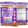 image:imageClean Nutra Milk Thistle NAC Supplement N Acetyl Cysteine Artichoke Dandelion Root Turmeric Berberine Ginger Curcumin Gut Health Metabolism Detox amp Cleanse 60 Gummies