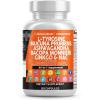 image:imageClean Nutraceuticals L Tyrosine Mucuna Pruriens Bacopa Monnieri Ashwagandha Focus Supplement wNAcetyl Cysteine NAC 5HTP Ginkgo Biloba Alpha GPC Vitamin C D B1 B12