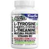 image:imageFocus Flow LTyrosine Vitamin B C D LTheanine Ashwagandha Ginkgo Biloba Vitamin B12 Thiamine Black Pepper NAcetylcysteine Mucuna Pruriens 90 Count Capsules by Clean Nutra