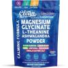 image:imageMagnesium Glycinate Powder Supplement  L Theanine Ashwagandha Glycine Apigenin Lemon Balm GABA 5HTP Pink Salt Potassium L Tryptophan Calcium  Powdered Sleep Aid Calm Trace Minerals Vitamin