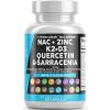image:imageNAC Supplement NAcetyl Cysteine Vitamin D3 K2 Zinc Quercetin Sarracenia Purpurea Immune Support  Elderberry Holy Basil Bee Propolis Bromelain LLysine Capsules Supplements For Women Men Adults1
