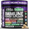 image:imageOrganic Immune Support with PAU DArco Garlic Cayenne Pepper Oregano Ginger Grapefruit Onion Black Seed Sea Moss Black Pepper Zinc Eucalyptus Vitamin C Vitamin D Organic Soursop By Clean Nutra1