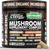 image:imageOrganic Mushroom Supplement  Ashwagandha Lions Mane Cordyceps Turkey Tail Reishi Mushrooms Maca Root Black Hoof Chaga Tremella Agarikon Shiitake Oyster Powder Capsules Sporgenic By Clean Nutra 11