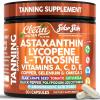 image:imageSolar Skin Astaxanthin Tanning Supplement Lycopene LTyrosine Vitamins A C D E PABA Beta Carotene Selenium Grapeseed Extract Omega 3 Flax Seed Copper Capsules By Clean Nutra