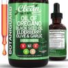 image:imageClean Nutra Oil of Oregano Drops Black Seed Oil Elderberry Vitamin D D3 K2 Olive Garlic Immune Support Supplement Wellness Formula Zinc Supplements Liquid 2 Fl Oz BotaniGuard Vegan NonGMO