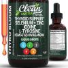 image:imageThyroBloom Thyroid Support for Women Liquid Drops Iodine LTyrosine Selenium Copper Ashwagandha Zinc Kelp Bladderwrack Schisandra Guggul Turmeric Vitamin A D3 B12 Folate Supplement by Clean Nutra 4ozWildberry