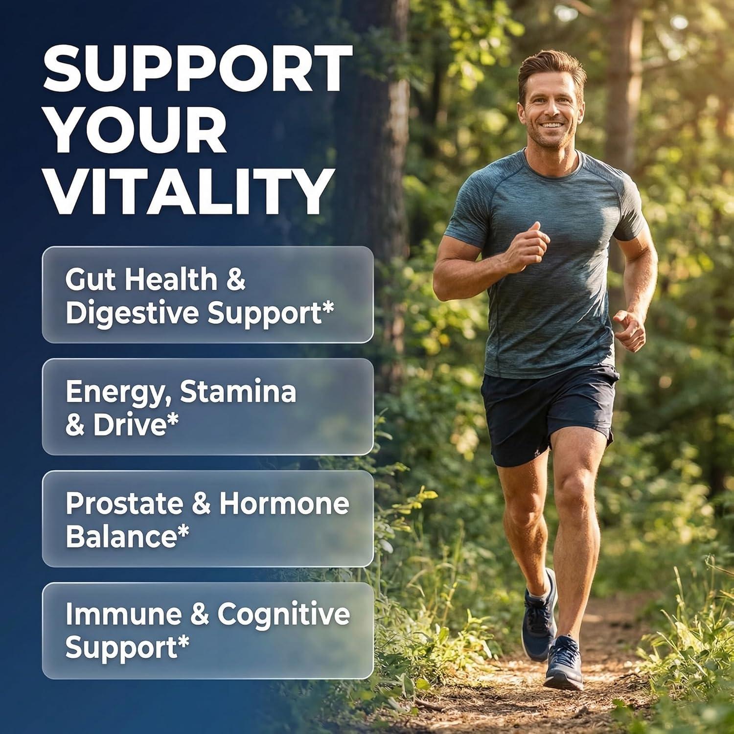 image:imageClean Nutra Probiotics for Men Tongkat Ali Saw Palmetto Tribulus Ginseng Ashwagandha Maca Pumpkin Gingko Biloba Pine Bark Fenugreek Shilajit Zinc Mens Probiotic 60 Capsules1