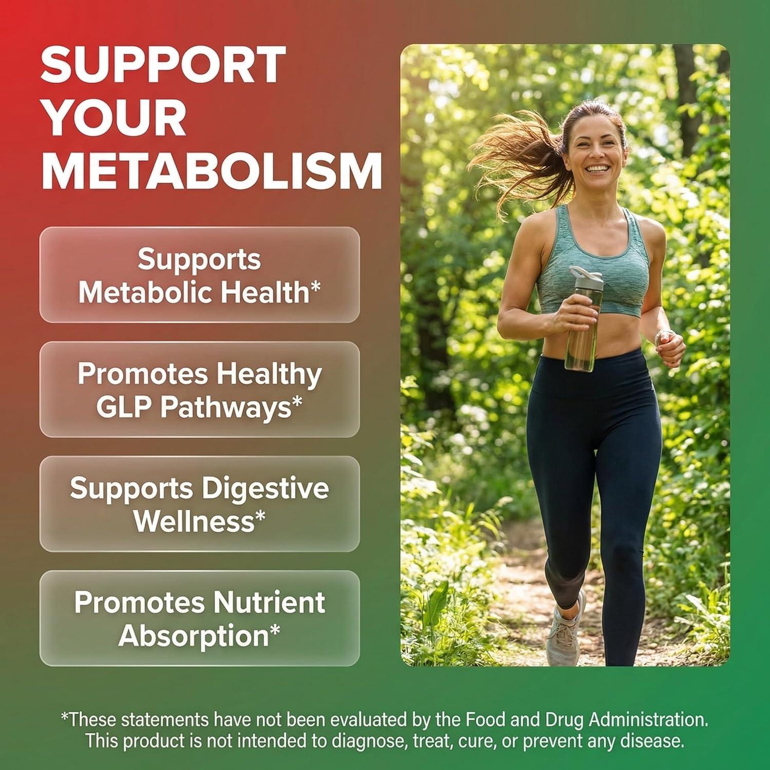 image:imageGLP1 Supplement Berberine Ceylon Cinnamon Apple Cider Vinegar Chromium Turmeric Gut Health Digestive Balance 60 Vegan Capsules by Clean Nutra