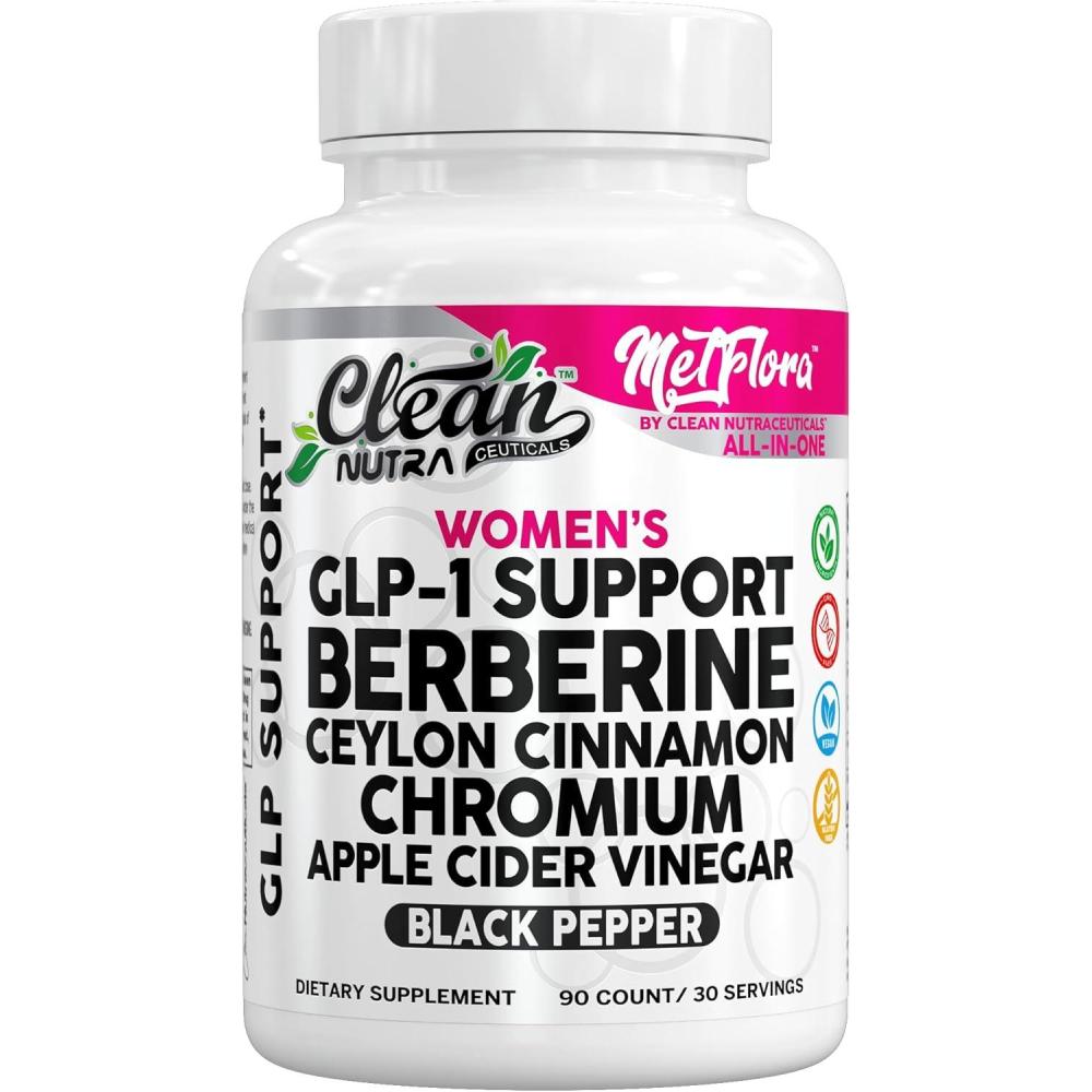 image:imageBerberine 1500mg Supplement with Apple Cider Vinegar Capsules Womens GLP1 Support with Ceylon Cinnamon Chromium Picolinate amp Black Pepper Extract Metabolic Wellness 90 Vegetarian Capsules