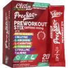 image:imageClean Nutraceuticals Pre Workout Powder Energy Sticks  Caffeine 100mg Energy Drink Mix Creatine Monohydrate Beta Alanine LCitrulline LTyrosine LCarnitine Electrolyte Hydration Packets 20 Ct1